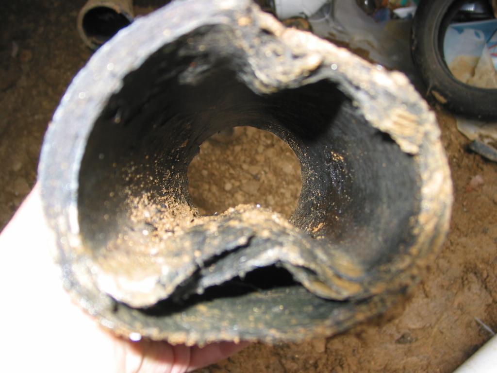 Orangeburg pipe sewer repair